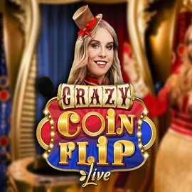 Live Casino logo of Crazy Coin Flip from Evolution at Casoola Casino