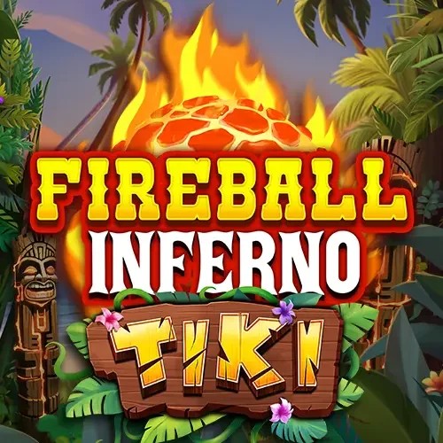 Slots logo of Fireball Inferno Tiki from NetEnt at Casoola Casino