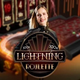 Official Live Casino logo: Lightning Roulette by Evolution at Casoola Casino